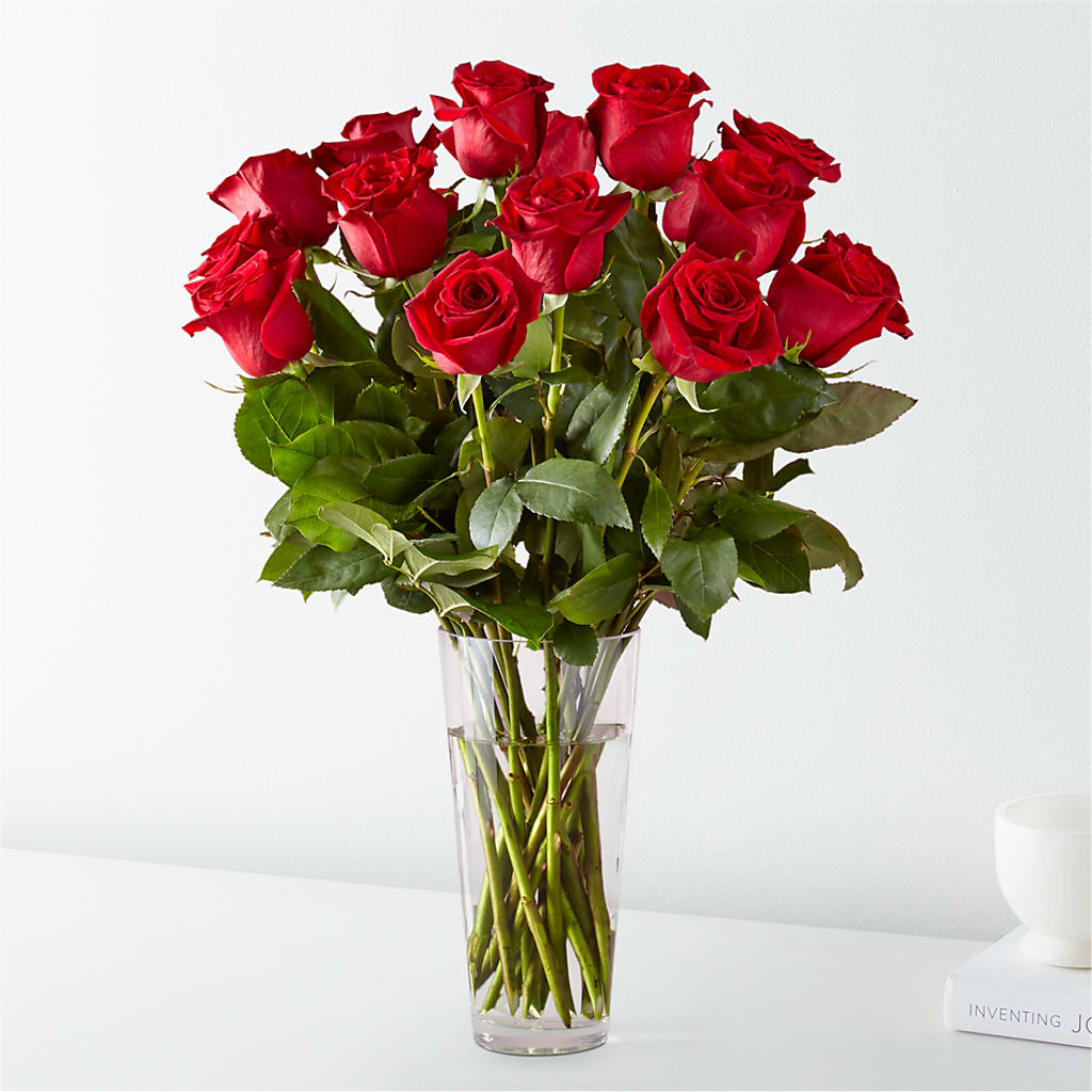 Long Stem Red Rose Bouquet – Mano Florist, Dearborn Heights MI