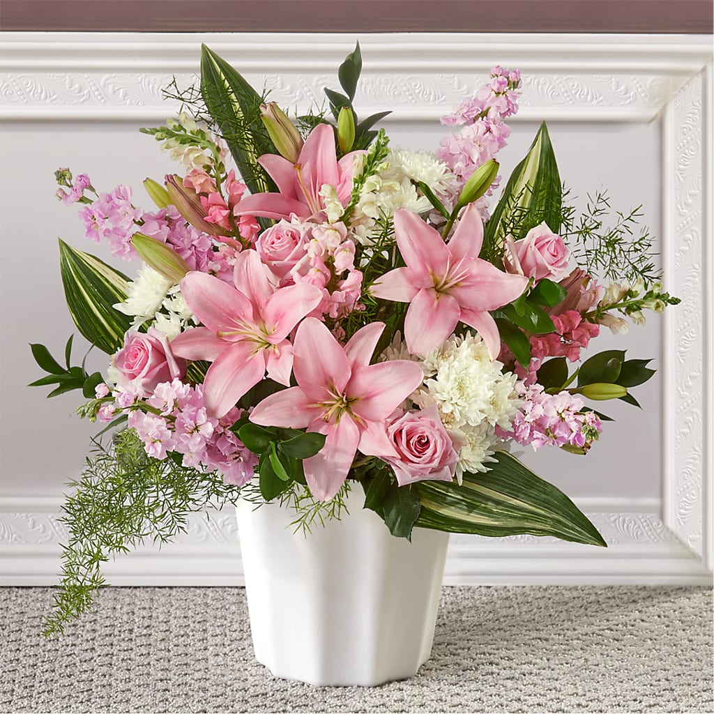 Simply Serene Floor Basket – Mano Florist, Dearborn Heights MI